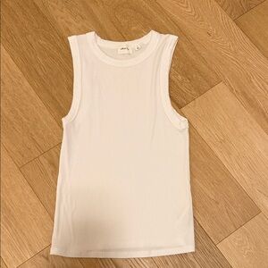 Wilfred Free White Ribbed Tank